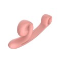Snail Vibe Curve Peach - dwusilnikowy model z funkcją Slide'n'Roll, silikon