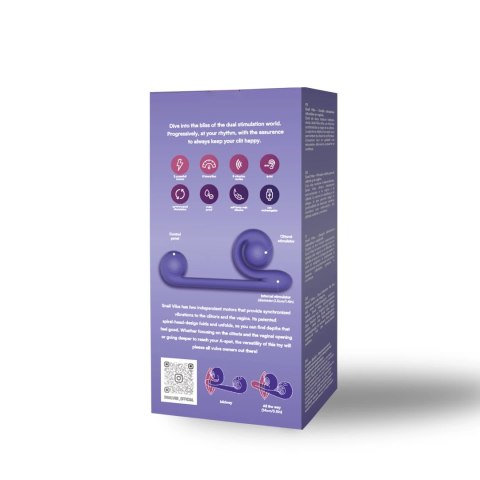 Snail Vibe Fioletowy - wielofunkcyjny model z podwojnym systemem wibracji Snail Vibe Fioletowy - wielofunkcyjny model z podwojnym systemem wibracji