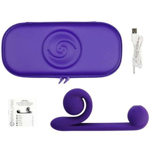 Snail Vibe Fioletowy - wielofunkcyjny model z podwojnym systemem wibracji Snail Vibe Fioletowy - wielofunkcyjny model z podwojnym systemem wibracji