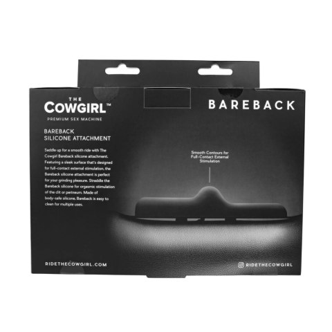 The Cowgirl Bareback - Czarna nakładka silikonowa do siedziska The Cowgirl Bareback - Czarna nakładka silikonowa do siedziska