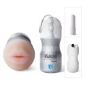 Vulcan Oral Stroker - Elastyczna maszyna intymna z wibracjami, 15 cm