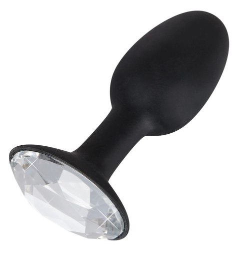 You2Toys Korek dekoracyjny z diamentem S czarny silikon 8,5 cm You2Toys Korek dekoracyjny z diamentem S czarny silikon 8,5 cm