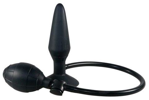 You2Toys Korek powiększalny z pompką silikonowy czarny 15 cm You2Toys Korek powiększalny z pompką silikonowy czarny 15 cm