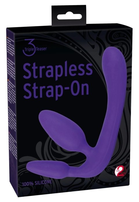 You2Toys Strapless Strap-On Fioletowy - System Intymny z 3 Wtyczkami, 20 cm You2Toys Strapless Strap-On Fioletowy - System Intymny z 3 Wtyczkami, 20 cm