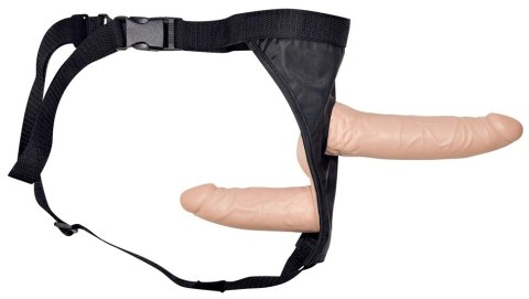 You2Toys Zestaw Double Straps - Pas z podwojnym modelem intymnym, beżowy You2Toys Zestaw Double Straps - Pas z podwojnym modelem intymnym, beżowy