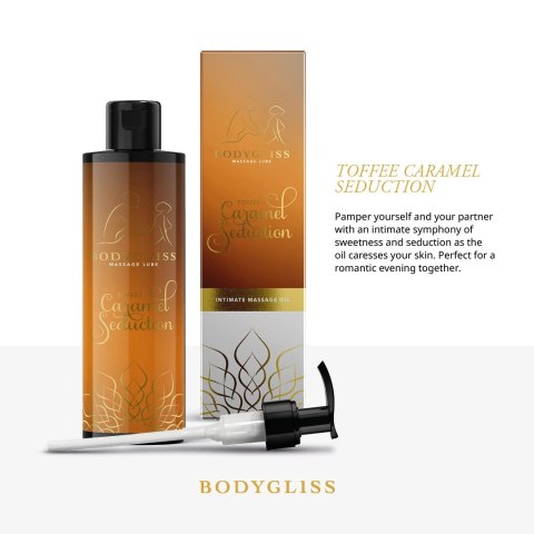 BodyGliss Olejek do masażu Toffi Karmel - silikonowy, hipoalergiczny 100 ml BodyGliss Olejek do masażu Toffi Karmel - silikonowy, hipoalergiczny 100 ml