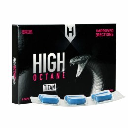 High Octane Titan Erection Caps - kapsułki dla mężczyzn, 6 sztuk