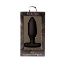 Je Joue Onyx Zatyczka Anatomiczna Czarna z Pilotem, silikon, 117 mm