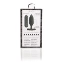 Je Joue Onyx Zatyczka Anatomiczna Czarna z Pilotem, silikon, 117 mm