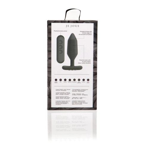Je Joue Onyx Zatyczka Anatomiczna Czarna z Pilotem, silikon, 117 mm Je Joue Onyx Zatyczka Anatomiczna Czarna z Pilotem, silikon, 117 mm