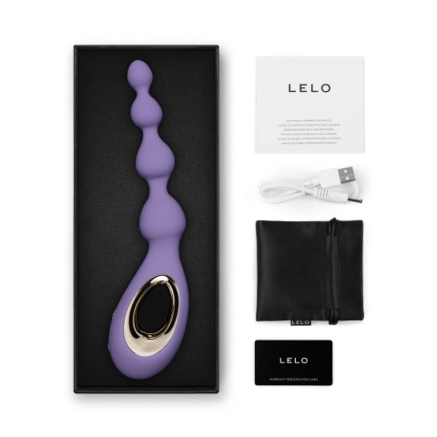 LELO Soraya Beads fioletowe - anatomiczne koraliki do masażu, silikon LELO Soraya Beads fioletowe - anatomiczne koraliki do masażu, silikon