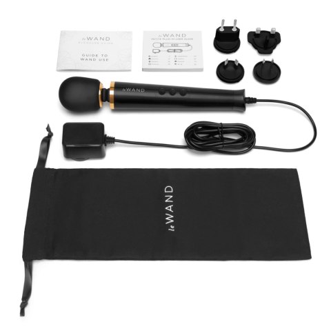 Le Wand Powerful Petite Plug-In Czarny - Kompaktowy Masażer Przewodowy Le Wand Powerful Petite Plug-In Czarny - Kompaktowy Masażer Przewodowy