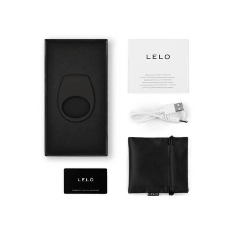 Lelo Tor 3 Czarny - Pierścień wibrujący, sterowany aplikacją, silikon Lelo Tor 3 Czarny - Pierścień wibrujący, sterowany aplikacją, silikon
