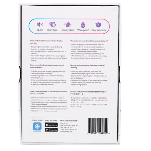Lovense Diamo Bluetooth - Inteligentny pierścień z wibracjami sterowany aplikacją Lovense Diamo Bluetooth - Inteligentny pierścień z wibracjami sterowany aplikacją