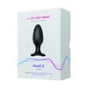 Lovense Hush 2 L 57 mm - zdalna wibrująca zatyczka, Bluetooth, czarna