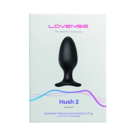 Lovense Hush 2 L 57 mm - zdalna wibrująca zatyczka, Bluetooth, czarna Lovense Hush 2 L 57 mm - zdalna wibrująca zatyczka, Bluetooth, czarna