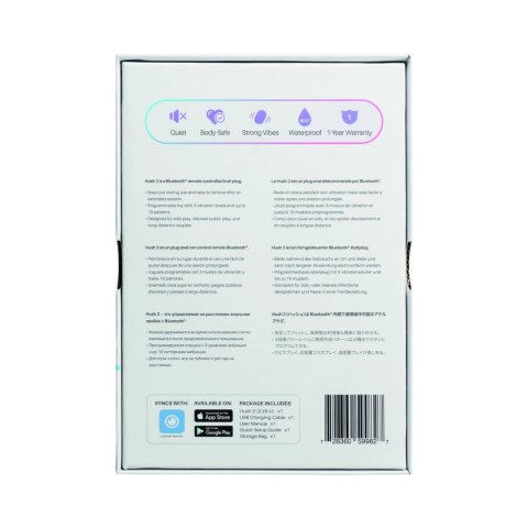Lovense Hush 2 L 57 mm - zdalna wibrująca zatyczka, Bluetooth, czarna Lovense Hush 2 L 57 mm - zdalna wibrująca zatyczka, Bluetooth, czarna