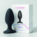 Lovense Hush 2 L 57 mm - zdalna wibrująca zatyczka, Bluetooth, czarna
