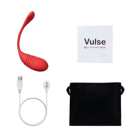 Lovense Vulse Czerwony - Jajko Wibrujące z Pulsacją, Aplikacja, IPX7 Lovense Vulse Czerwony - Jajko Wibrujące z Pulsacją, Aplikacja, IPX7