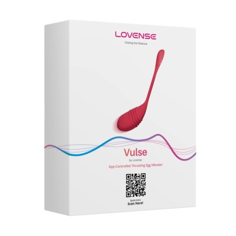 Lovense Vulse Czerwony - Jajko Wibrujące z Pulsacją, Aplikacja, IPX7 Lovense Vulse Czerwony - Jajko Wibrujące z Pulsacją, Aplikacja, IPX7