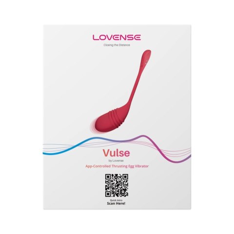 Lovense Vulse Czerwony - Jajko Wibrujące z Pulsacją, Aplikacja, IPX7 Lovense Vulse Czerwony - Jajko Wibrujące z Pulsacją, Aplikacja, IPX7