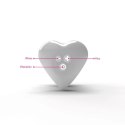 Mystim Hearts Desire - Masażer Serce-Roża, silikon medyczny, biały