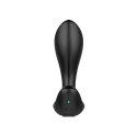 Nexus Duo Plug Small Czarny - Wibrująca zdalna maszyna intymna silikonowa