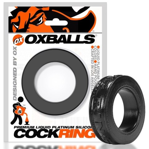 Oxballs Pig-Ring silikonowy pierścień anatomiczny czarny 3,5 cm Oxballs Pig-Ring silikonowy pierścień anatomiczny czarny 3,5 cm