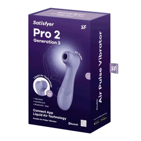 Satisfyer Pro 2 Gen 3 Violet - Intymny system z aplikacją i wymiennymi końcowkami Satisfyer Pro 2 Gen 3 Violet - Intymny system z aplikacją i wymiennymi końcowkami