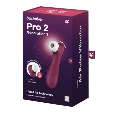 Satisfyer Pro 2 Generation 3 Czerwony - technologia Liquid Air, aplikacja Satisfyer Pro 2 Generation 3 Czerwony - technologia Liquid Air, aplikacja