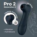 Satisfyer Pro 2 Generation 3 czarny - system Air Pulse, aplikacja, wymienne końcowki