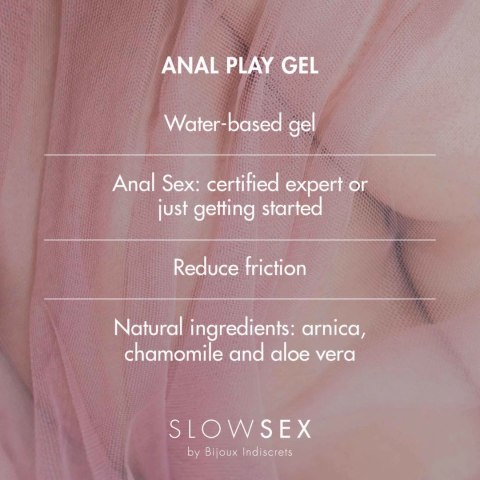 Bijoux Indiscrets Slow Sex Anal Play Gel wodny żel intymny kokos 30ml Bijoux Indiscrets Slow Sex Anal Play Gel wodny żel intymny kokos 30ml