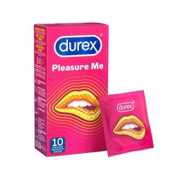 Durex Pleasure Me 10 szt. - prezerwatywy prążkowane i wypustkowane