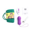 FeelzToys Motion Love Balls Twisty - bezprzewodowe kulki wibrujące, silikonowe, fioletowe