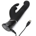 Fifty Shades of Grey Greedy Girl Rabbit G-Spot, pulsacyjny, czarny