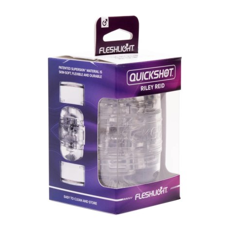Fleshlight Quickshot Riley Reid Compact - model dwustronny, przezroczysty Fleshlight Quickshot Riley Reid Compact - model dwustronny, przezroczysty
