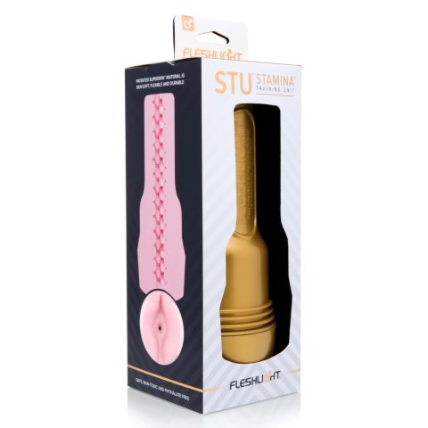 Fleshlight STU Butt Gold - system treningowy SuperSkin 25,5 cm rożowy Fleshlight STU Butt Gold - system treningowy SuperSkin 25,5 cm rożowy