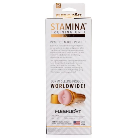 Fleshlight STU Butt Gold - system treningowy SuperSkin 25,5 cm rożowy Fleshlight STU Butt Gold - system treningowy SuperSkin 25,5 cm rożowy