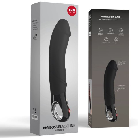 Fun Factory Big Boss G5 Black - duży model, silikon medyczny, 23,5 cm Fun Factory Big Boss G5 Black - duży model, silikon medyczny, 23,5 cm