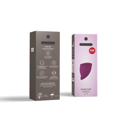 Fun Factory Fun Cup Size B Grape kubeczek menstruacyjny silikonowy 30ml Fun Factory Fun Cup Size B Grape kubeczek menstruacyjny silikonowy 30ml