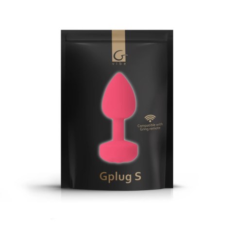 Gvibe Gplug S Neon Rose - ergonomiczny model wibrujący, silikon premium Gvibe Gplug S Neon Rose - ergonomiczny model wibrujący, silikon premium