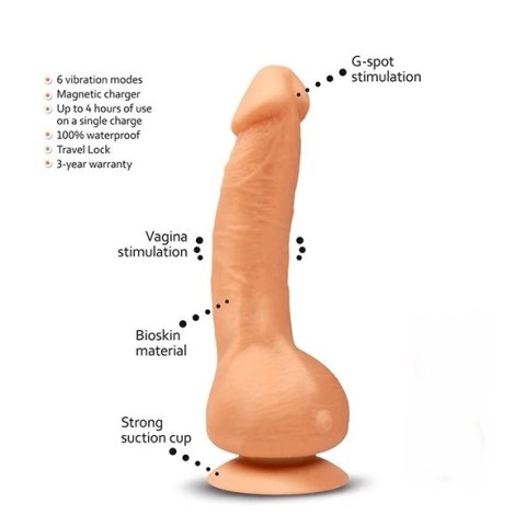 Gvibe Greal Mini Flesh - kompaktowa maszyna intymna Bioskin, 18 cm Gvibe Greal Mini Flesh - kompaktowa maszyna intymna Bioskin, 18 cm