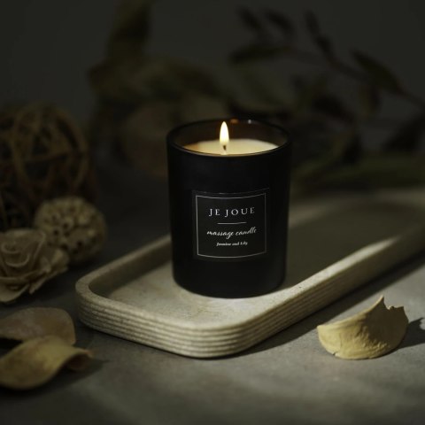 Je Joue Massage Candle Jasmine Lily - Świeca do masażu jaśmin lilia 120g Je Joue Massage Candle Jasmine Lily - Świeca do masażu jaśmin lilia 120g