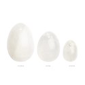 La Gemmes Yoni Egg Set Clear Quartz - Naturalny zestaw 3 rozmiarow