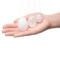 La Gemmes Yoni Egg Set Clear Quartz - Naturalny zestaw 3 rozmiarow