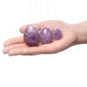 La Gemmes Yoni Egg Set Pure Amethyst - zestaw trzech rozmiarow ametystowych
