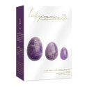 La Gemmes Yoni Egg Set Pure Amethyst - zestaw trzech rozmiarow ametystowych