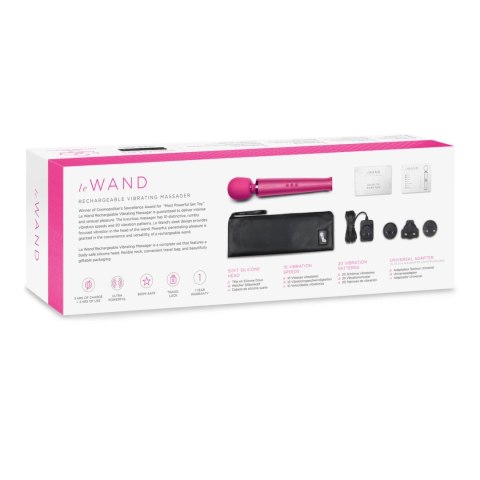 Le Wand Massager Magenta - Masażer wielofunkcyjny 20 trybow 10 prędkości Le Wand Massager Magenta - Masażer wielofunkcyjny 20 trybow 10 prędkości