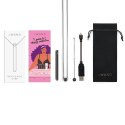 Le Wand Vibrating Necklace Black - naszyjnik z funkcją masażu, czarny