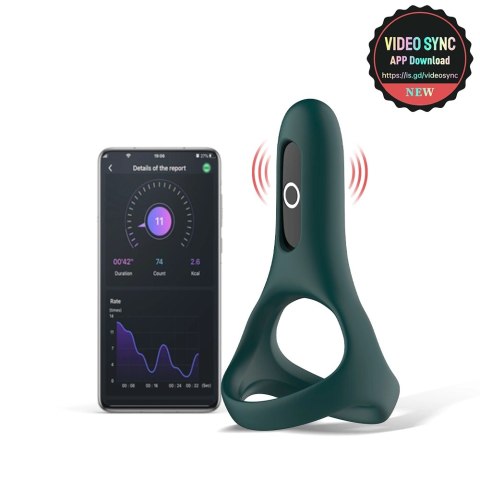 Magic Motion Rise Green - Pierścień z wibracją, sterowanie aplikacją Magic Motion Rise Green - Pierścień z wibracją, sterowanie aplikacją